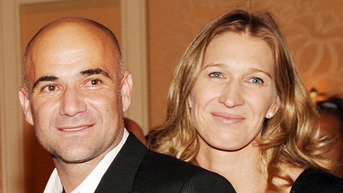 Agassi Shares Adorable Pic: Steffi Graf And Their Pet