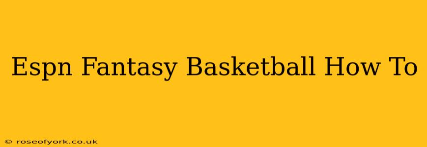 Espn Fantasy Basketball How To