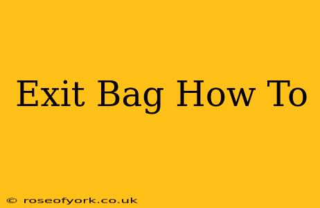 Exit Bag How To