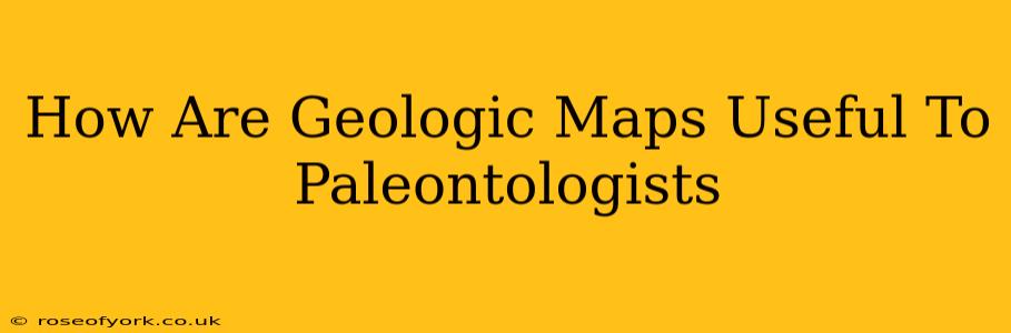 How Are Geologic Maps Useful To Paleontologists