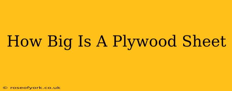 How Big Is A Plywood Sheet