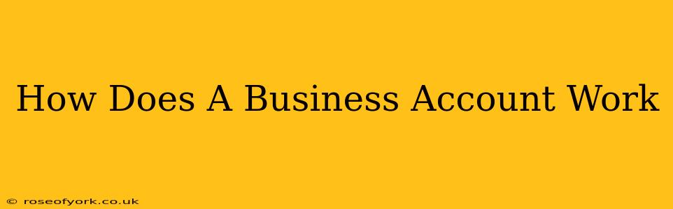 How Does A Business Account Work