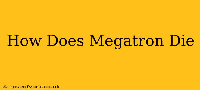 How Does Megatron Die