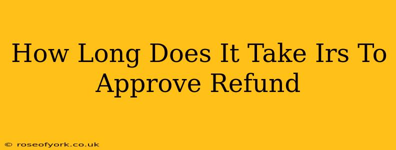 How Long Does It Take Irs To Approve Refund