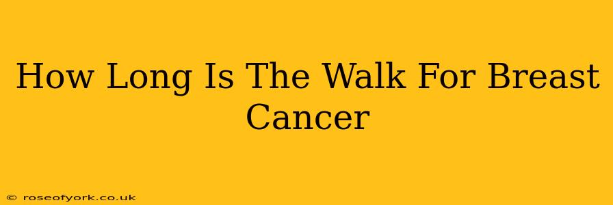 How Long Is The Walk For Breast Cancer