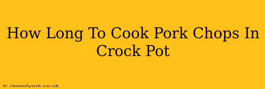 How Long To Cook Pork Chops In Crock Pot