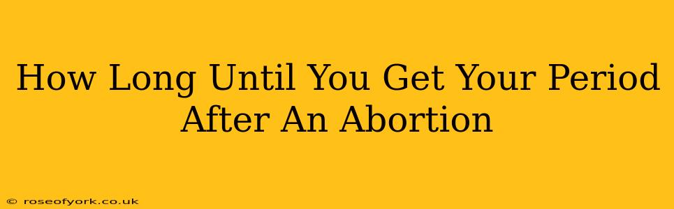 How Long Until You Get Your Period After An Abortion