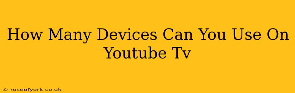 How Many Devices Can You Use On Youtube Tv