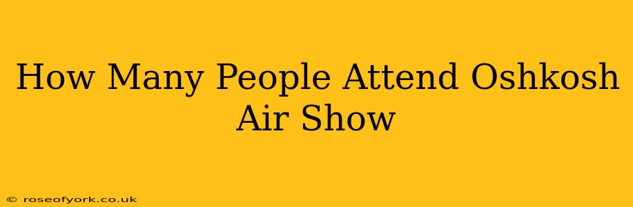 How Many People Attend Oshkosh Air Show