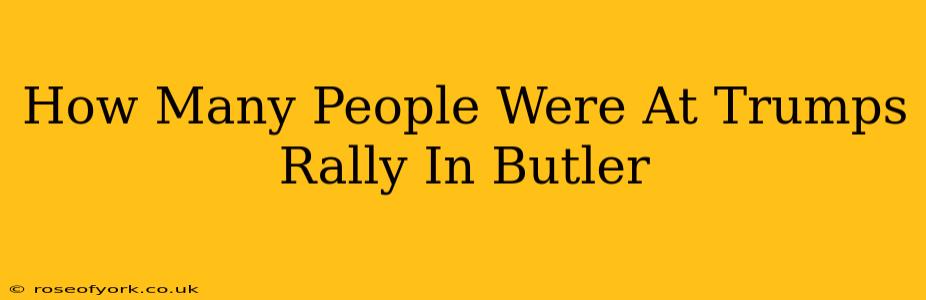 How Many People Were At Trumps Rally In Butler