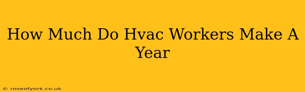 How Much Do Hvac Workers Make A Year