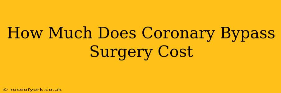 How Much Does Coronary Bypass Surgery Cost