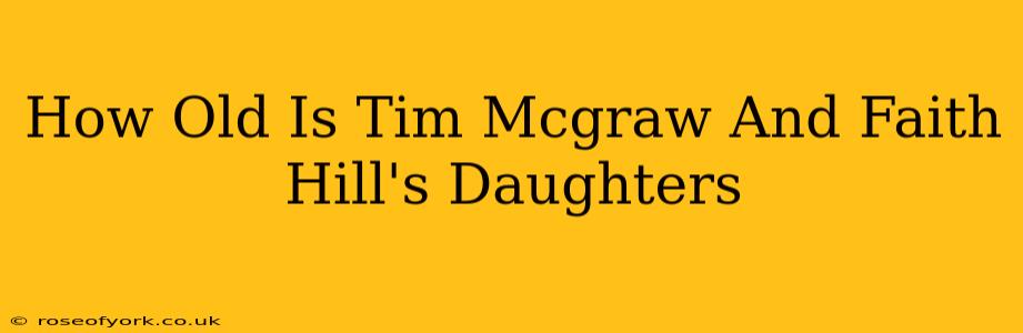 How Old Is Tim Mcgraw And Faith Hill's Daughters