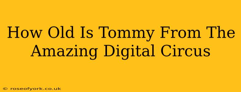 How Old Is Tommy From The Amazing Digital Circus