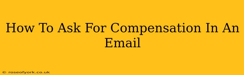 How To Ask For Compensation In An Email