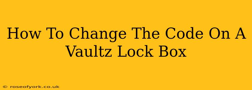 How To Change The Code On A Vaultz Lock Box