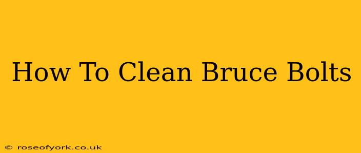 How To Clean Bruce Bolts