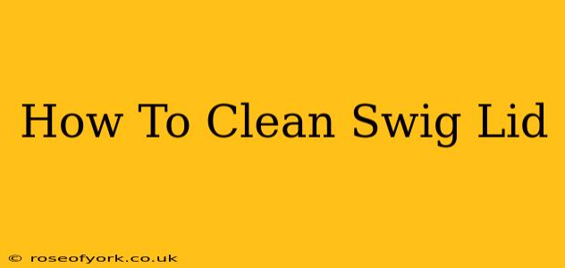 How To Clean Swig Lid