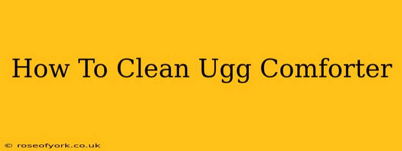 How To Clean Ugg Comforter