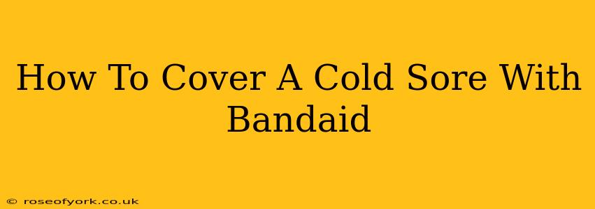 How To Cover A Cold Sore With Bandaid