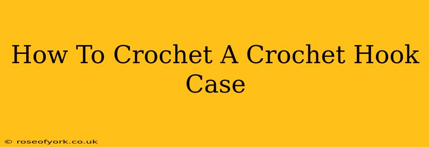 How To Crochet A Crochet Hook Case