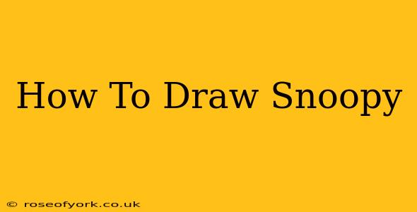 How To Draw Snoopy