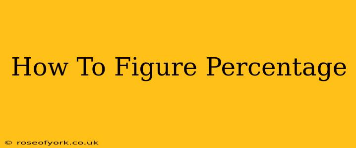 How To Figure Percentage