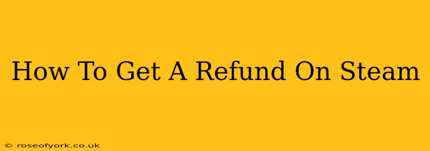 How To Get A Refund On Steam