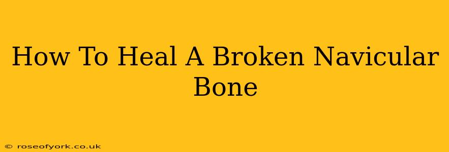 How To Heal A Broken Navicular Bone