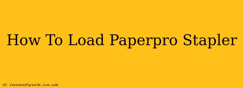 How To Load Paperpro Stapler