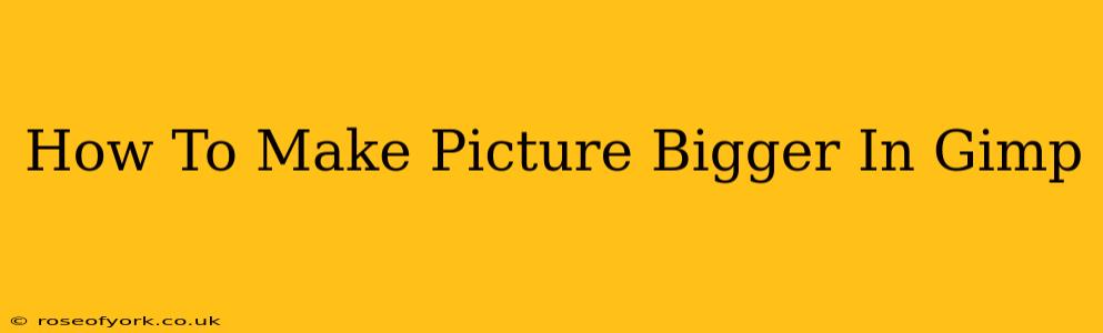 How To Make Picture Bigger In Gimp