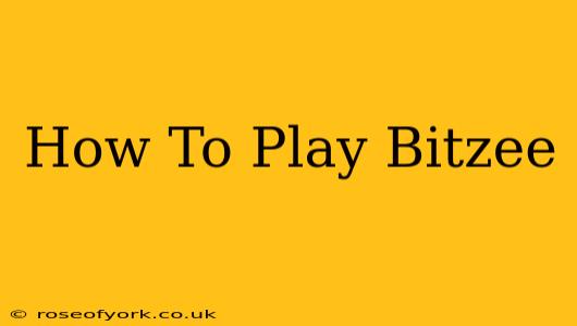 How To Play Bitzee