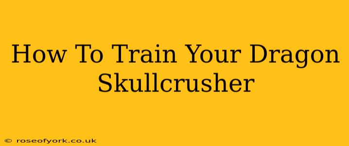 How To Train Your Dragon Skullcrusher