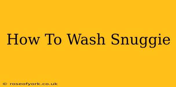 How To Wash Snuggie