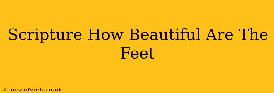 Scripture How Beautiful Are The Feet